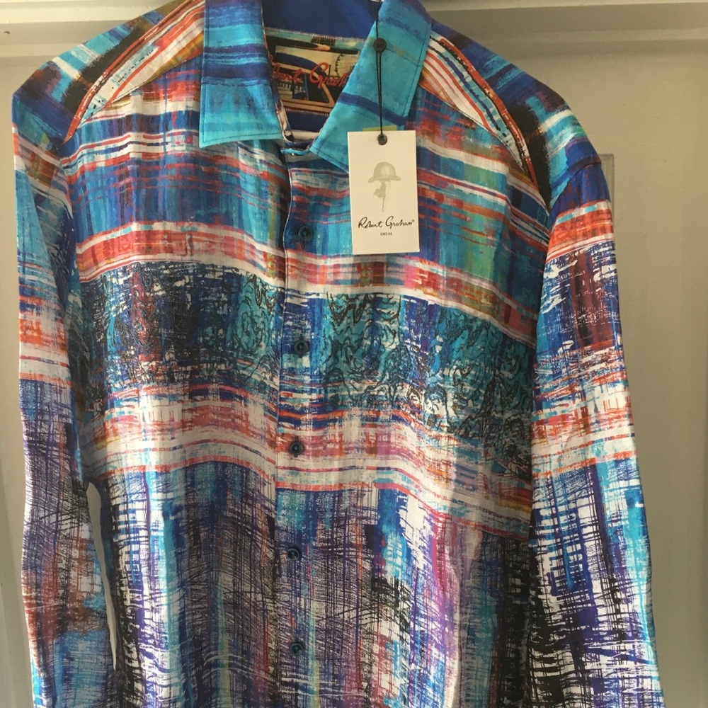 Robert Graham Calabasas Sport Shirt Size Large NWT